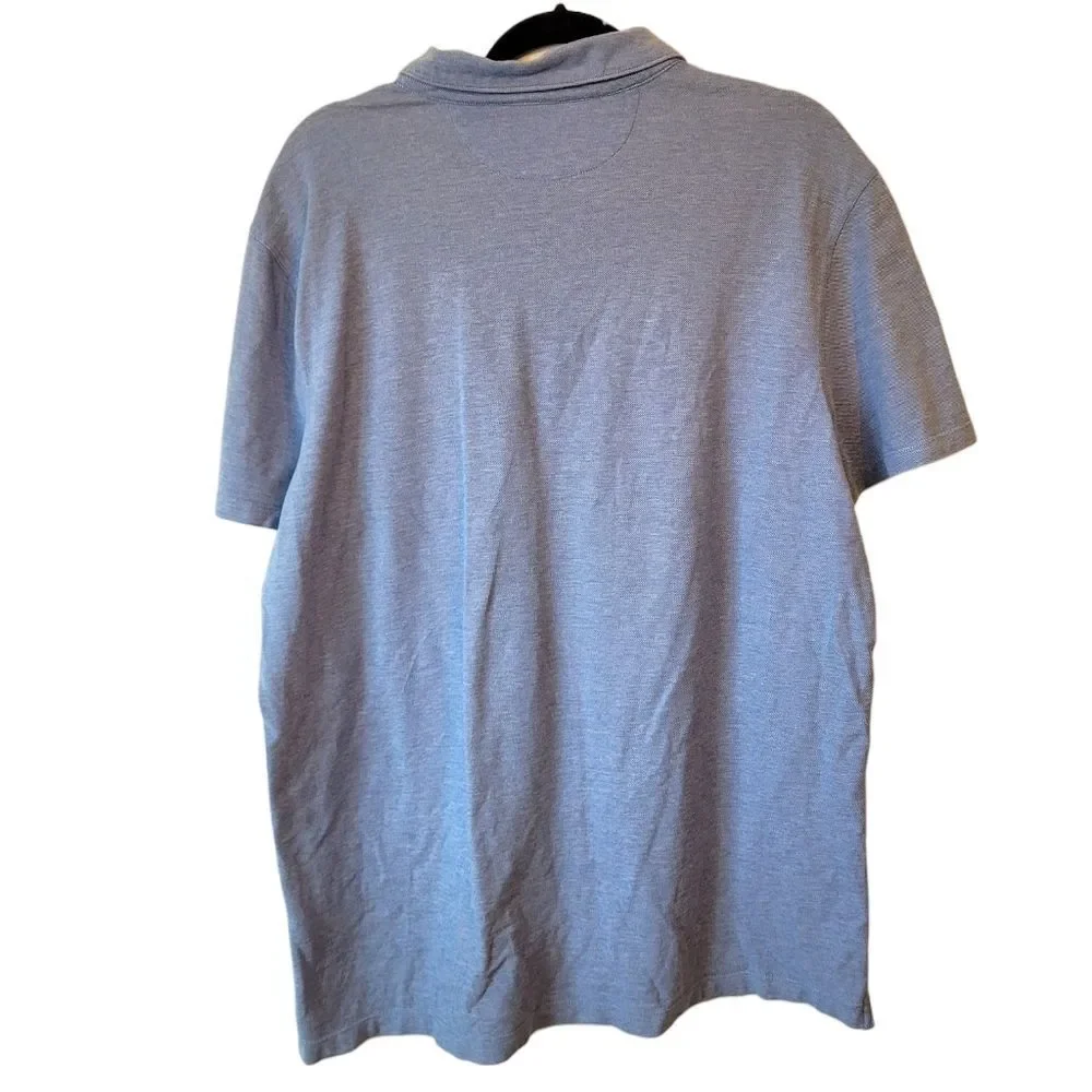 Banana Republic Men's Light Blue Wicking Pique Polo Size XL
